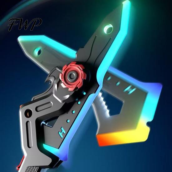 Interstellar Battle Ax Toy Spark with Smoke Effect Transforming Weapon LED 7 Sci-fi RGB Colors Dynamic Sound Haptic Feedback for Kids Dual Function