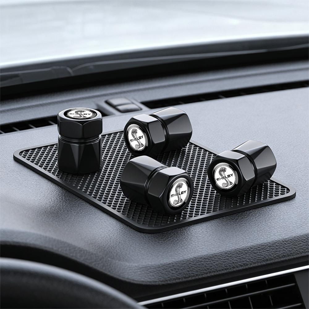 Car Styling Aluminum Alloy Wheel Cover Tire Valve Stem Dust Caps For Ford ST Fusion SHELBY Fiesta Edge MUSTANG Escape Kuga Ghia