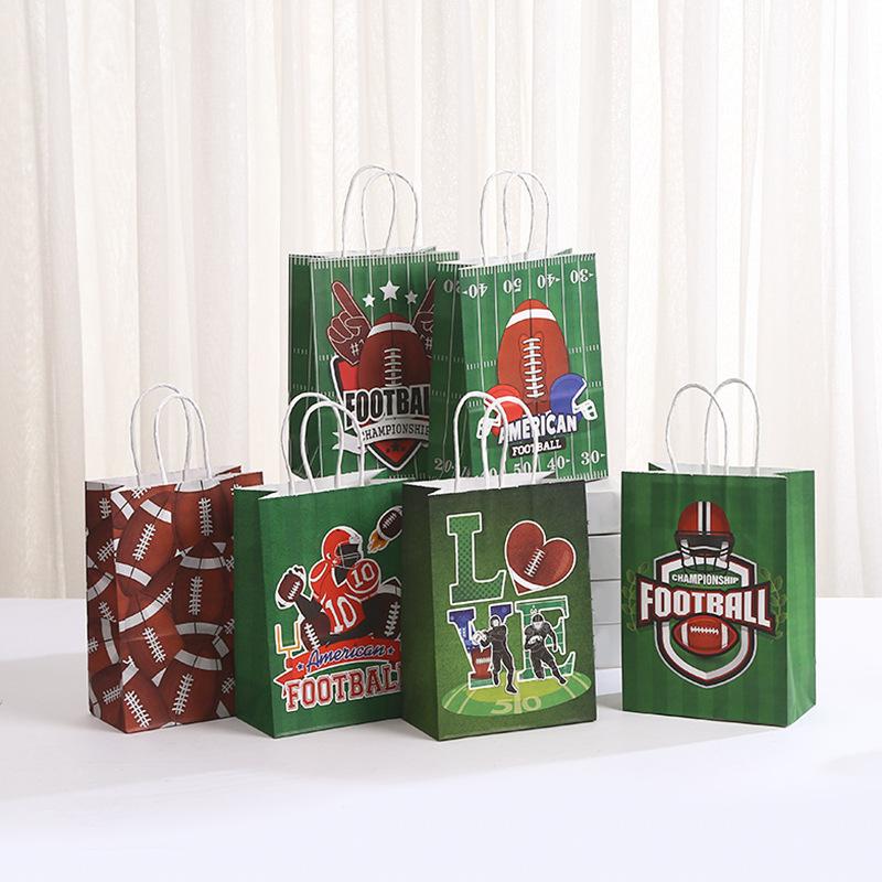 

StoBag, American Football Gift Bags, for Birthday Parties, Super Bowl Celebrations, 12/30pcs 30pcs&15x8x21cm