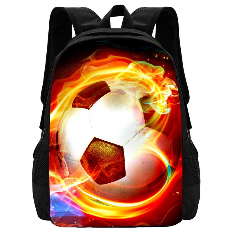 Football School Bag High Definition Waterproof Printing Multi-Functional Load Reduction Ridge Backpack