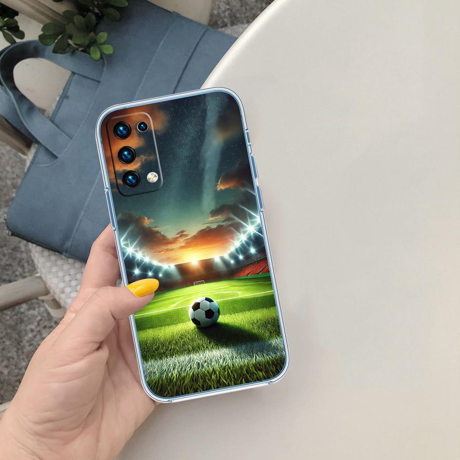 

FM23 Football Soccer Soft Shell Transparent Phone Case for Samsung Galaxy A04 A04S A14 A23 A34 A54 M23 M33 M52 M53 Galaxy A23