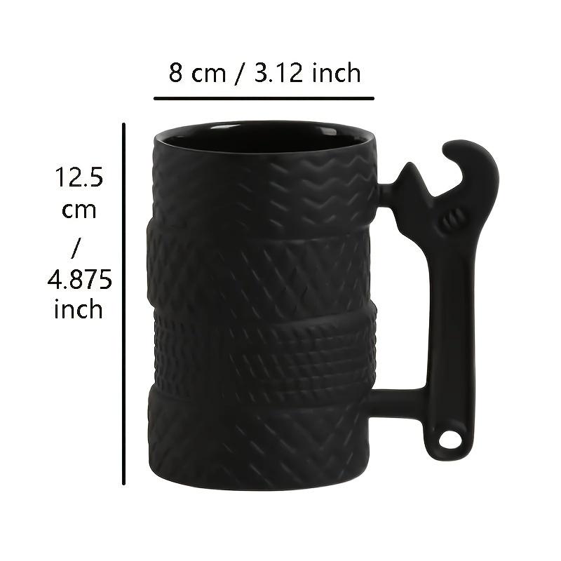 Kreative Keramiktasse mit großer Kapazität, neuartiges Reifen-Design, Tasse für Großhandel, grenzüberschreitend