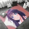 Anime F--Duftende Blume blüht mit Würde Fußmatte Schlafzimmer Wohnzimmer Flanell Türvorleger Rutschfest Heimdekoration