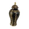 Ceramic Flower Vase with Lid for Display and Storage in Living Room or Office