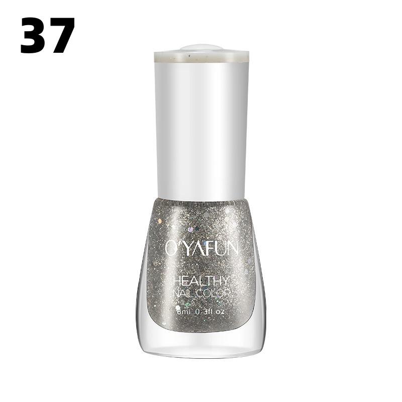 Nail Polish Can Be Peeled Off Without Baking, Quick Drying, Healthy Nude Color Sequins Nail Art Set, Can Be Peeled Off and Protected Nail Polish