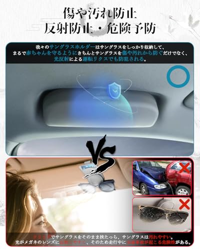 ruiya Honda N-BOX JF3 JF4 Sunglasses Case, Sunglasses Holder, Sunglasses Storage Case, Installation Tool Included, Interior Part, 3 Colors Available (