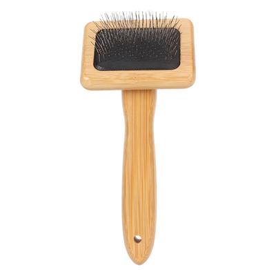 Macrame Slicker Comb with Hole Air Bag Cushion Finely Polished Bamboo Cleaning Slicker Brush for