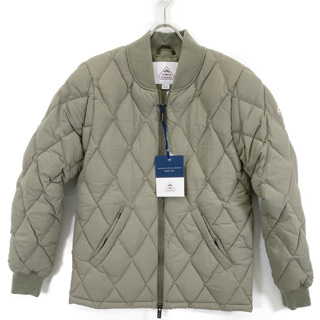 Pyrenex HMU022 Beige/Khaki ARIES Quilted Bonnet Down Jacket Jacket M khakiUsed