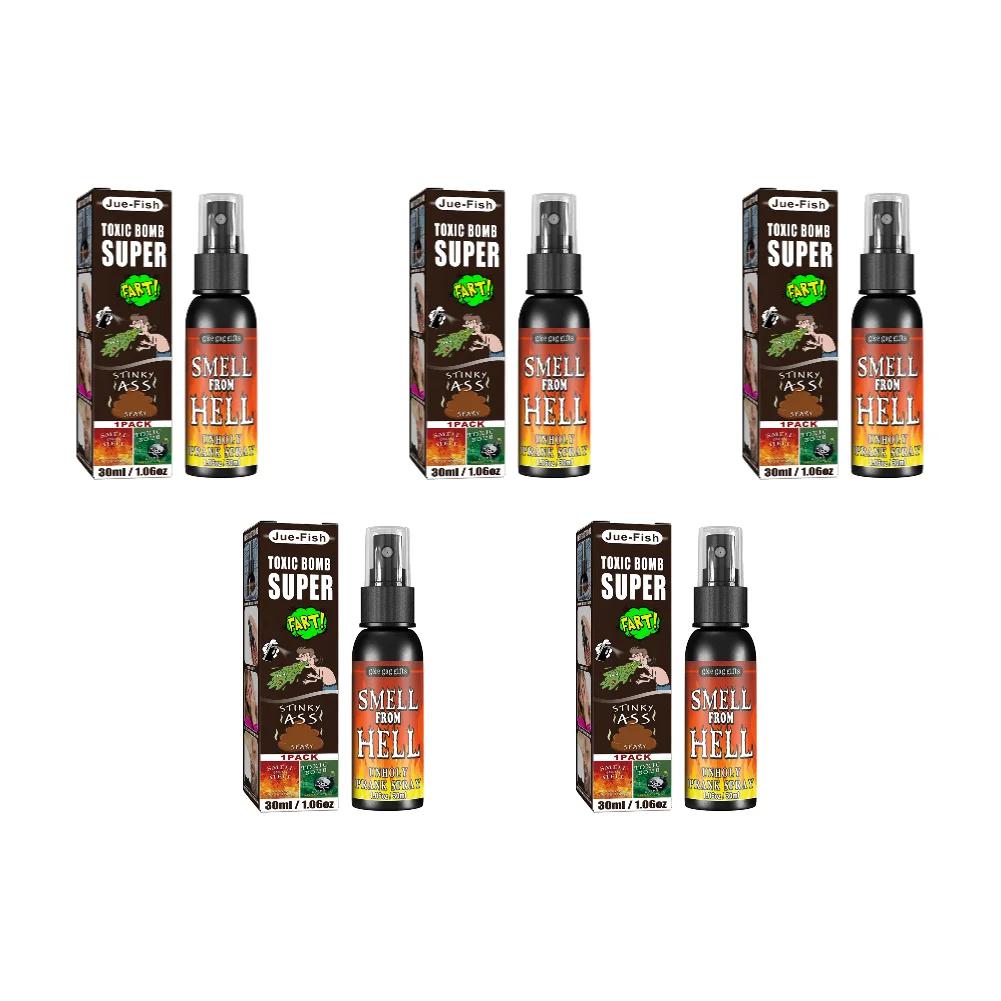 1-5pcs 30ml Fart spray Halloween Props Non Toxic Spoof Odor Stinky Terrible Smell Spray Party Supplies Halloween Toys