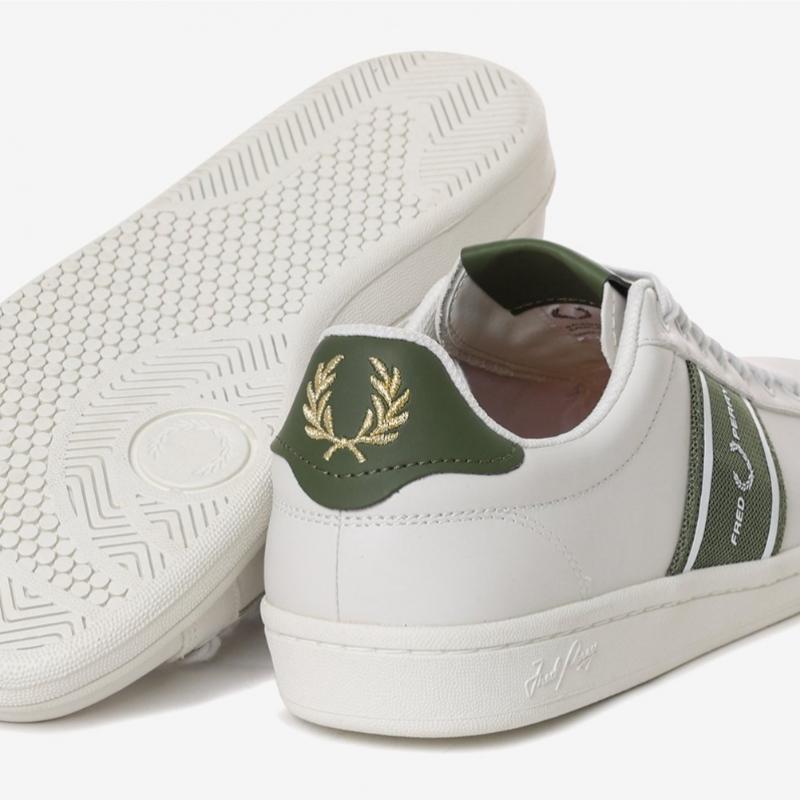 Fred Perry Unisex White Sneakers B721 Leather