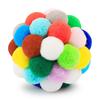 Plush Ball Squeak Toy for Large Dogs Colorful Chew Resistant Fun Pet Accessories Labrador Retriever Plaything
