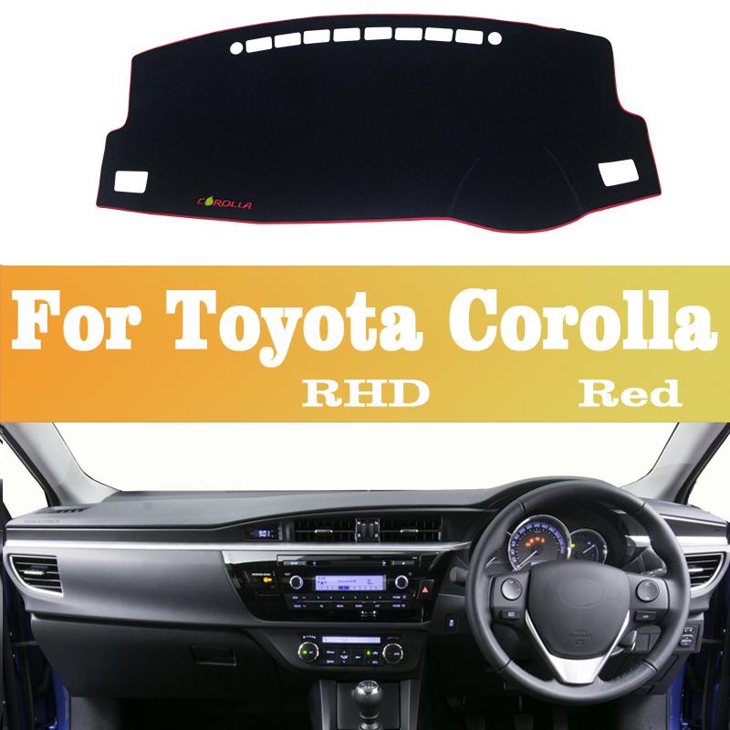 For Toyota Corolla 2014 2015 2016 2017 2018 Car Dashboard Avoid Light Pad trument Platform Desk Cover Mat Carpets Accessories