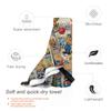 Dog Man Anime Cartoon Beach Towel Soft Microfiber Quick Dry Absorbent Quick Towels For Bath