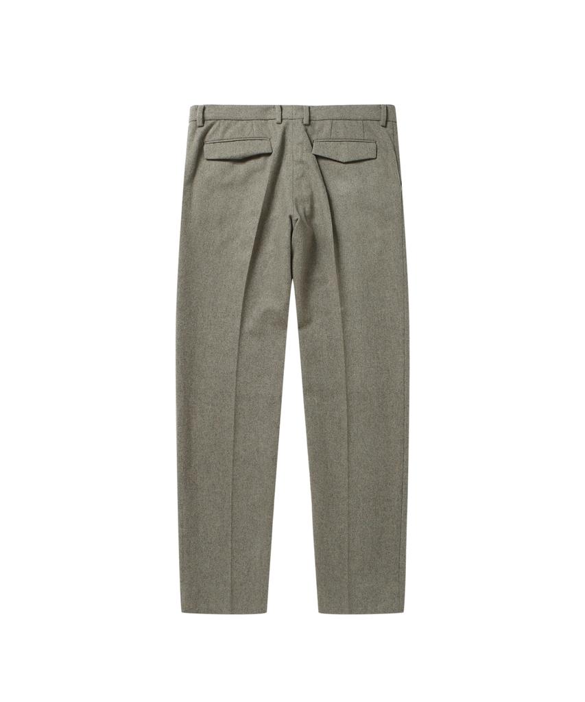 SOLEW Wool Tapered Setup Pants_Gray
