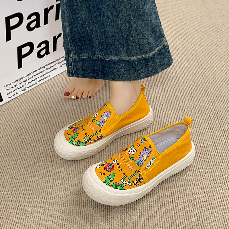 CRLAYDK Retro Women's Penny Printed Loafers Classic Driving Moccasins Casual Slip On Comfort Ladies Walking Flats Shoes