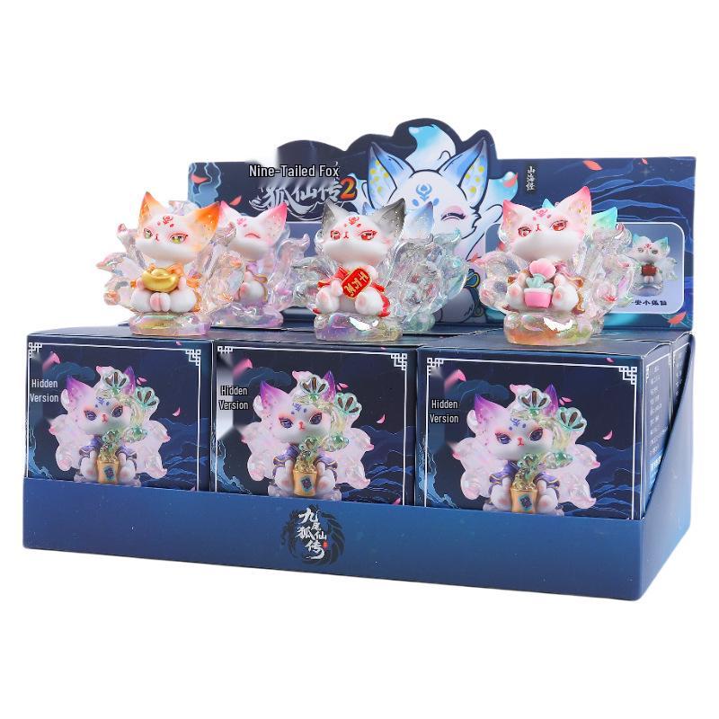 Tu Shan Weisheitsfuchs Fee Figur: Trendiges dekoratives Harzspielzeug für den Schreibtisch und als Geburtstagsgeschenk