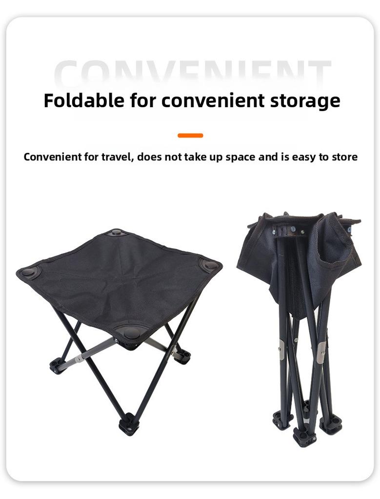 Outdoor camping folding chair portable train high-speed rail no seat art sketching fishing lightweight folding stool
