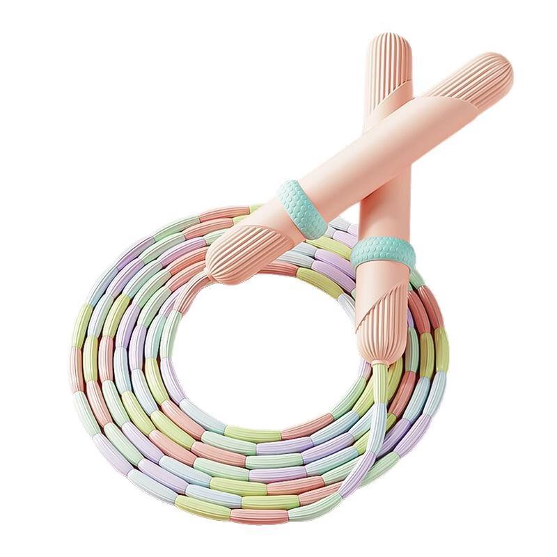 TLXT Bamboo Joint Soft Bead Jump Rope for Kids