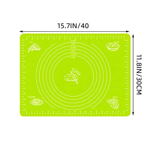 Neue Knetunterlage Silikon Backmatte Pizza Kuchen Teigbereiter Gebäck Küche Kochen Grill Gadgets Backformen Tischmatten Unterlage S