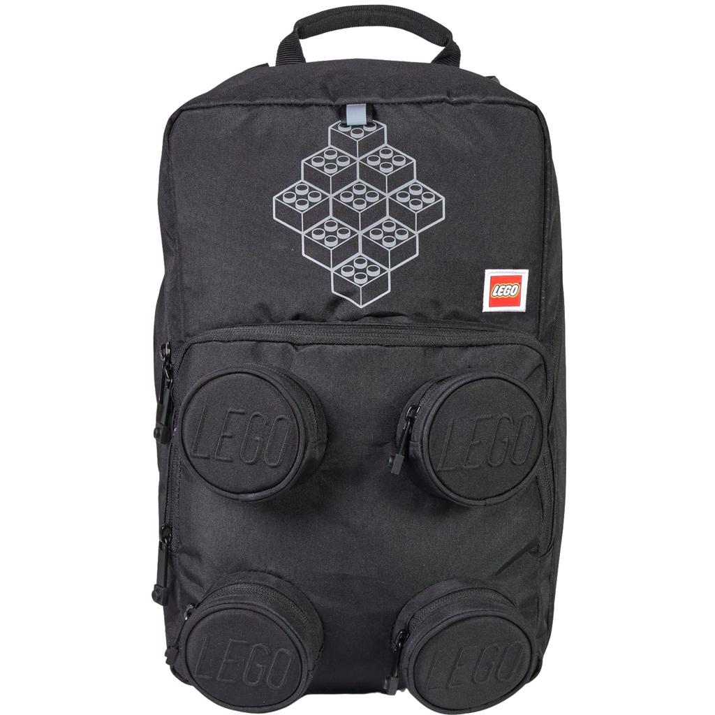 LEGO Bricks Petersen School Backpack, for Boy Black Backpack
