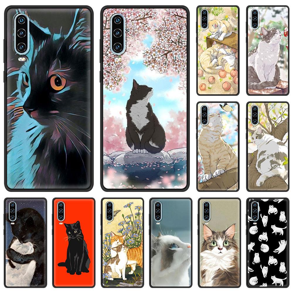 

Модный чехол для телефона Lovely Cats для Huawei P30 Lite, чехол для Huawei P50 Pro P20 P40 Lite EP Smart Z 2021 Y6p Y9s Y7a 2019, чехол P Smart 2019