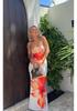 European Style 2025 Elegant Strapless Slim Fit Long Beach Dress