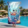 Süße Schildkröte Unterwasser Aquarell Thema Polyester Mikrofaser Strandtuch ist sehr saugfähig, geeignet für Schwimmen und Strand