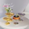 Miniature Metal Fruit Snack Tray Cake Tray Toy for Dollhouse Decor Accents Realistic Food Miniatures for 1:12 Scale Dollhouses