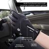 Waterproof Thermal Gloves Windproof Cycling Gloves Fleece Lined Touch Screen Gloves with Non-Slip Palm for Men Women Skiing Driving Hiking