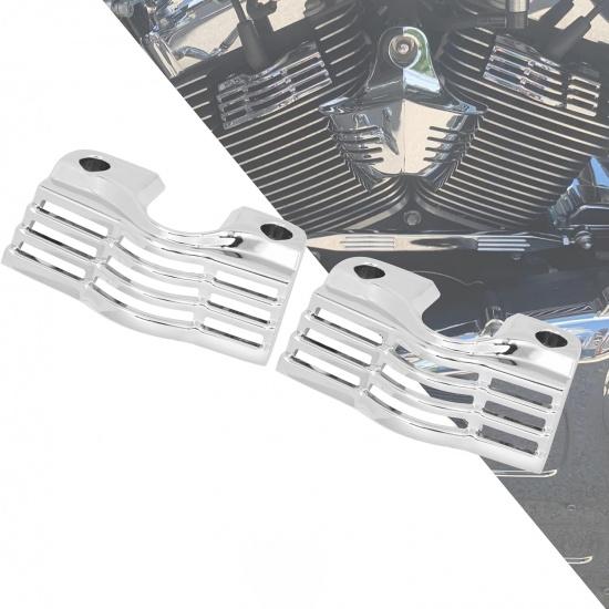 

HDBUBALUS Finned Slotted Spark Plug Head Bolt Covers for Harley Touring Electra Glides Road Glides Road Kings 1999-2016,Street Glides & Trikes