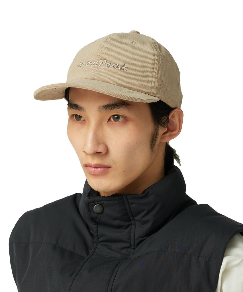 Snow Peak Corduroy Cap Headwear Cap Hat for Men and Beige One AC-25AU026 Women,