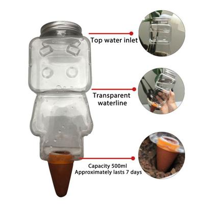 Robot Arroseur Automatique Design Ampoule d'Arrosage pour Plantes avec Pique en Terre Cuite Pique d'Arrosage Automatique pour Plantes d'Intérieur Irrigation pendant les Vacances