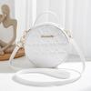 Love Embroidered Small Round Bag for Women  Feminine Bag  Shoulder Bags  New Scent Small  Temperament Crossbody Bag  Fashion Trend