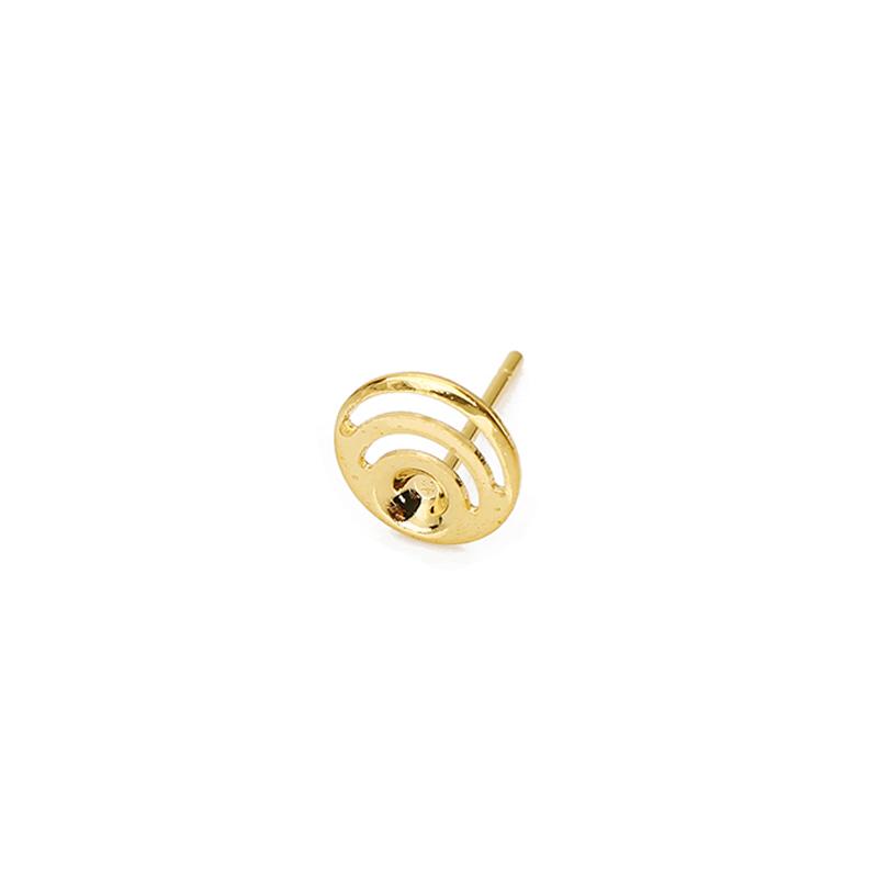 20pcs 3.5mm Stainless Steel Earrings Base Cabochon Settings Bulk Anti Allergy Earring Hooks For Jewelry Making Supplies Findings