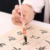 Silver Bamboo Jade Brush Set - Professional & Beginner Calligraphy and Painting Set with Wolf Bristles for Various Script Styles