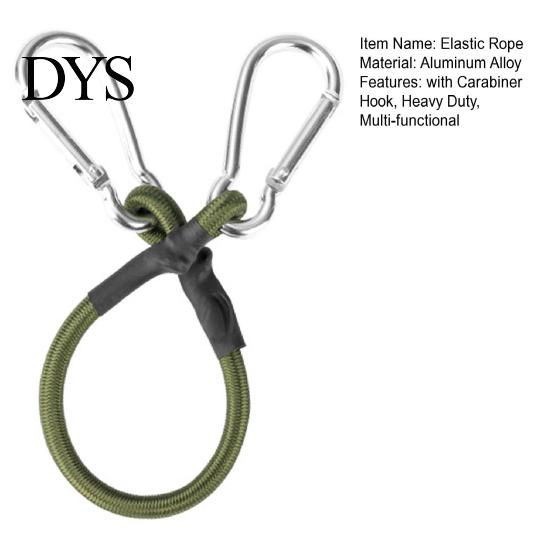 Quick Adjust Bungee Cord 30/60/90/120CM 8MM with Carabiner Hook Heavy Duty Outdoor Camping RV Tent Bike Kayak Luggage Cargo Elastic Tie Downs
