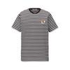 ONITSUKA TIGER T-Shirt Comfortable Simple Versatile Striped Short Sleeve Unisex Tops Black White 2183B430-001