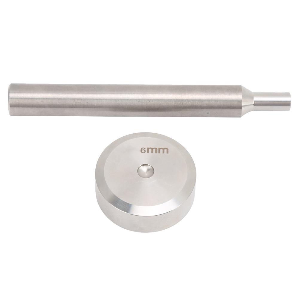 Stainless Steel Rivet Punch Tool 6mm Size Rivet Setting Fixing Tool  For Professional Hobbyists