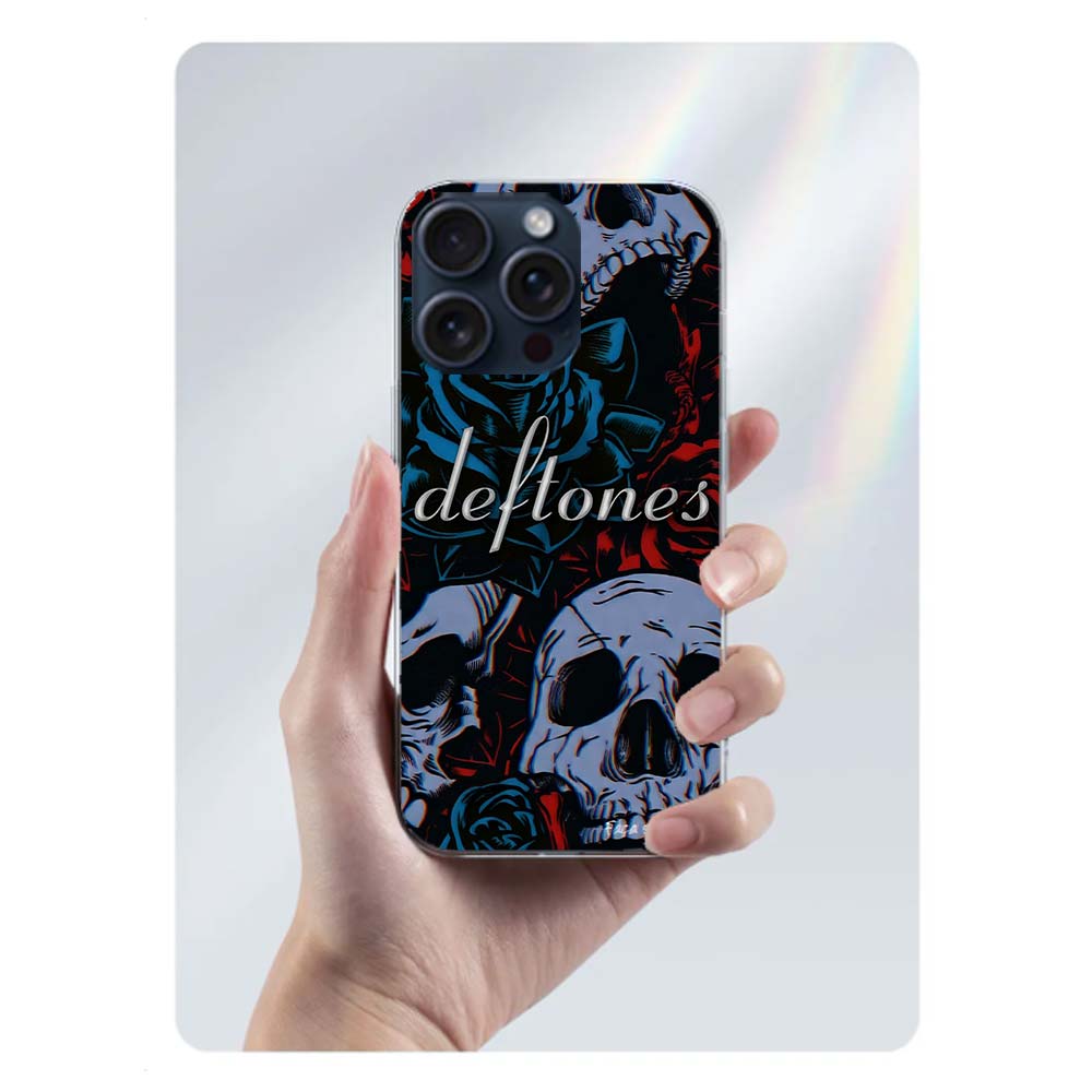Band D-Deftones Clear Phone Case For Iphone 17 Air 16 Pro Max 15 Pro 14 Plus 17E 16E 11 13 12 Mini Cover Cases Fundas Cell TPU C