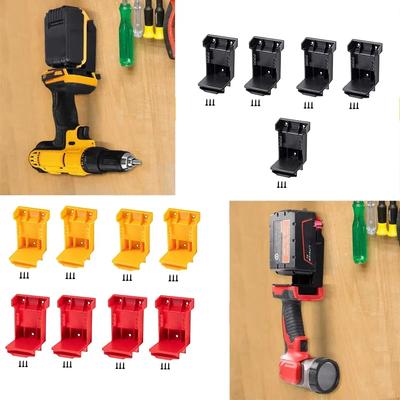 Dewalt için 2'si 1 Arada Alet Montajı Milwaukee için 18V 20V Matkap Aküsü Tutucu Dewalt 20V Akü için Dock Tutucu Milwaukee 18V için