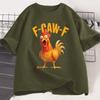 Maglietta Divertente Pollo Urlante F CAW F Tshirt Casual Cotone Manica Corta FCAWF Maglietta Pollo Unisex Donna Abbigliamento Largo Regali