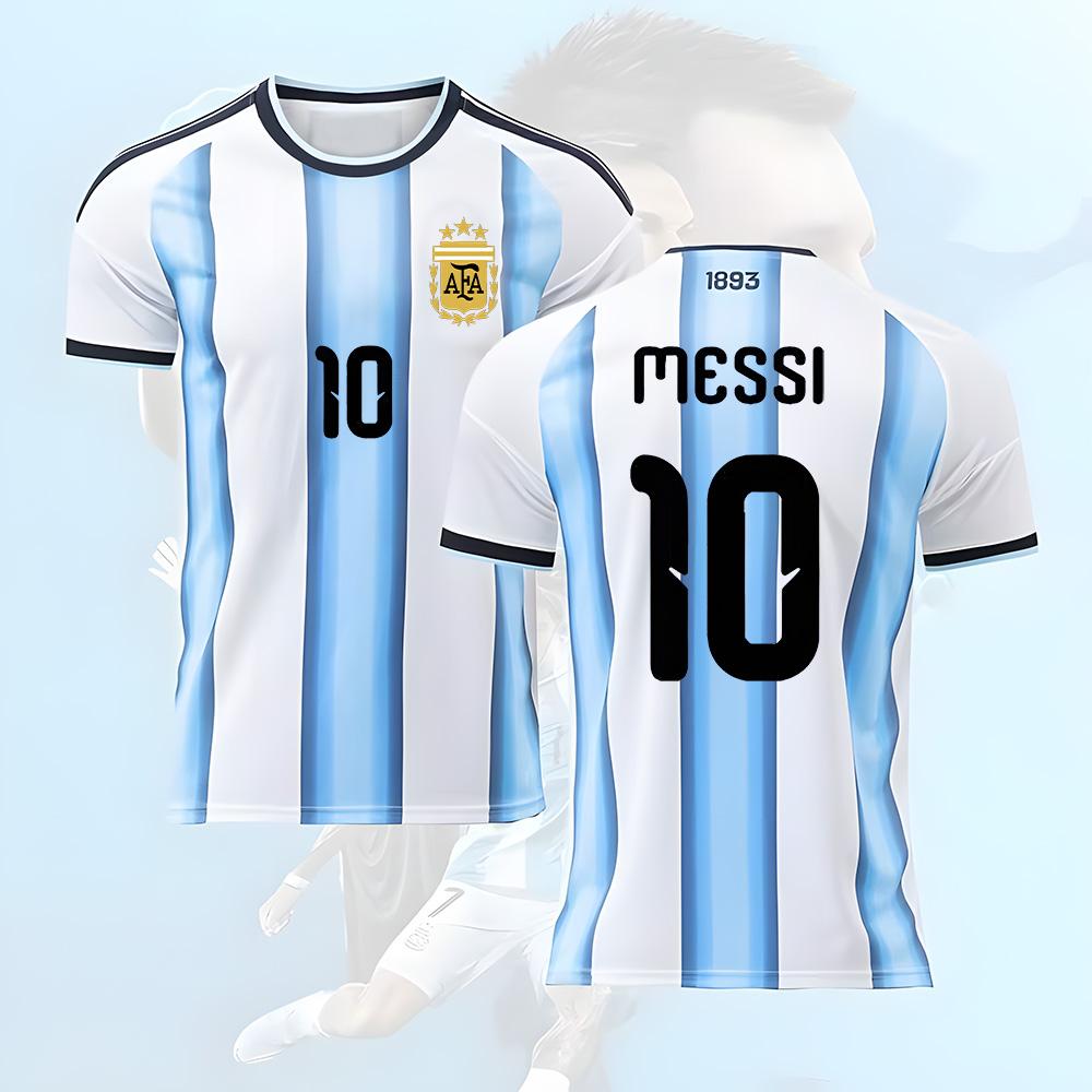 Mistrovství světa 2026 Argentina Domácí dres fotbalový tým Číslo 7 DE PAUL Unisex Fanouškovské tričko Rychleschnoucí prodyšný fotbalový dres dámský pánský móda nové tričko