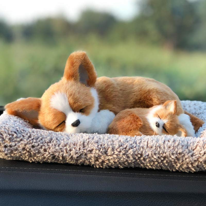 

TASINO Dog Plush Toy Figurine 26 x 18 cm Realistic Cute Lifelike (Parent and Child Chihuahua)