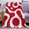 Red Swirl Ultra Soft Sherpa Fleece Blanket Fluffy Warm Halloween Cozy Throw for Sofa Couch Bedroom Gift All Season