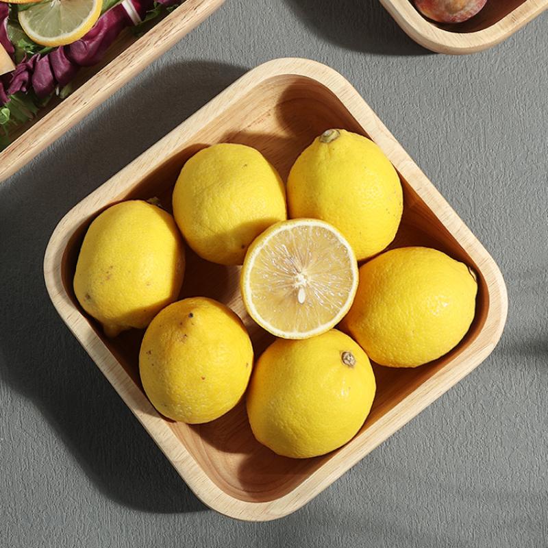 1pcs Japanese Square Wooden Bowl High-grade Creative Oak Fruit Salad Bowl Dessert Snacks Bowl Kitchen Accessories