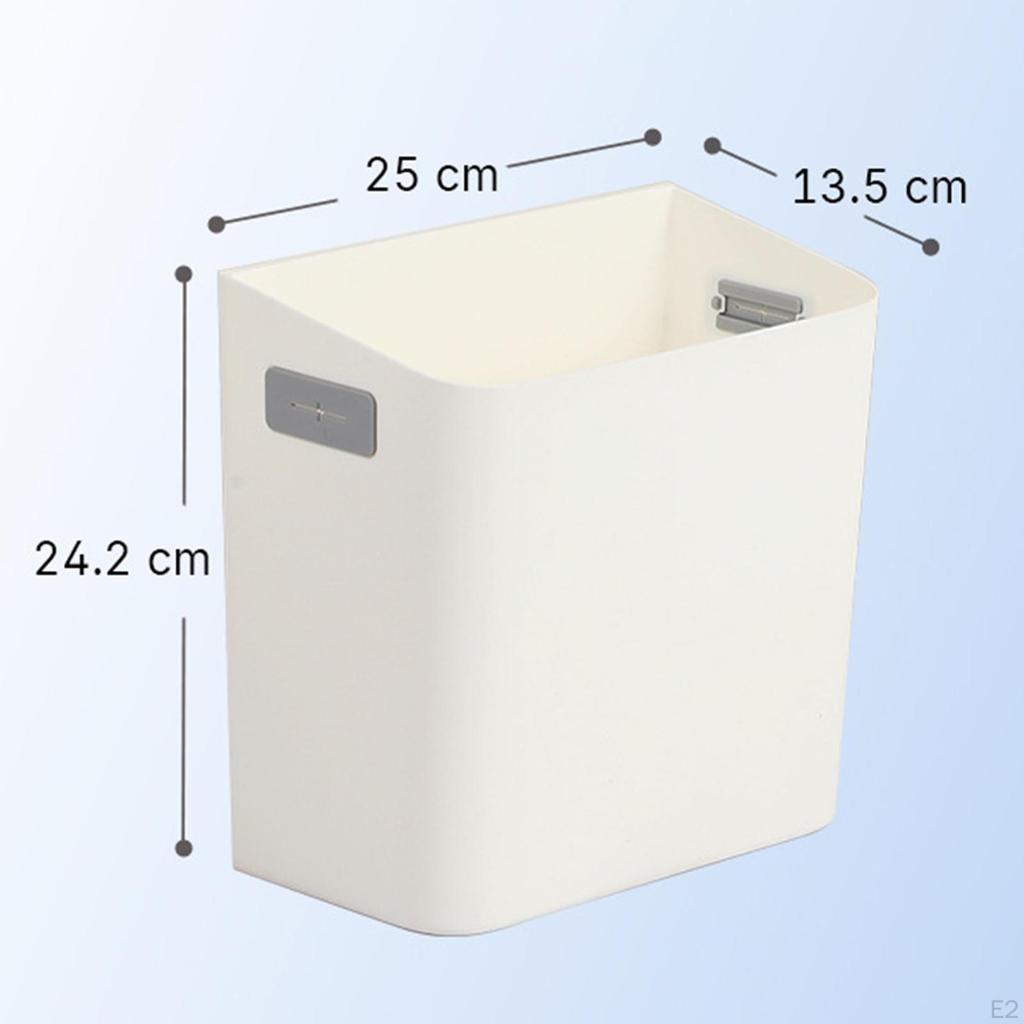 Wall Mount Trash Can Garbage Bin Space Saving Waste Container Hanging for