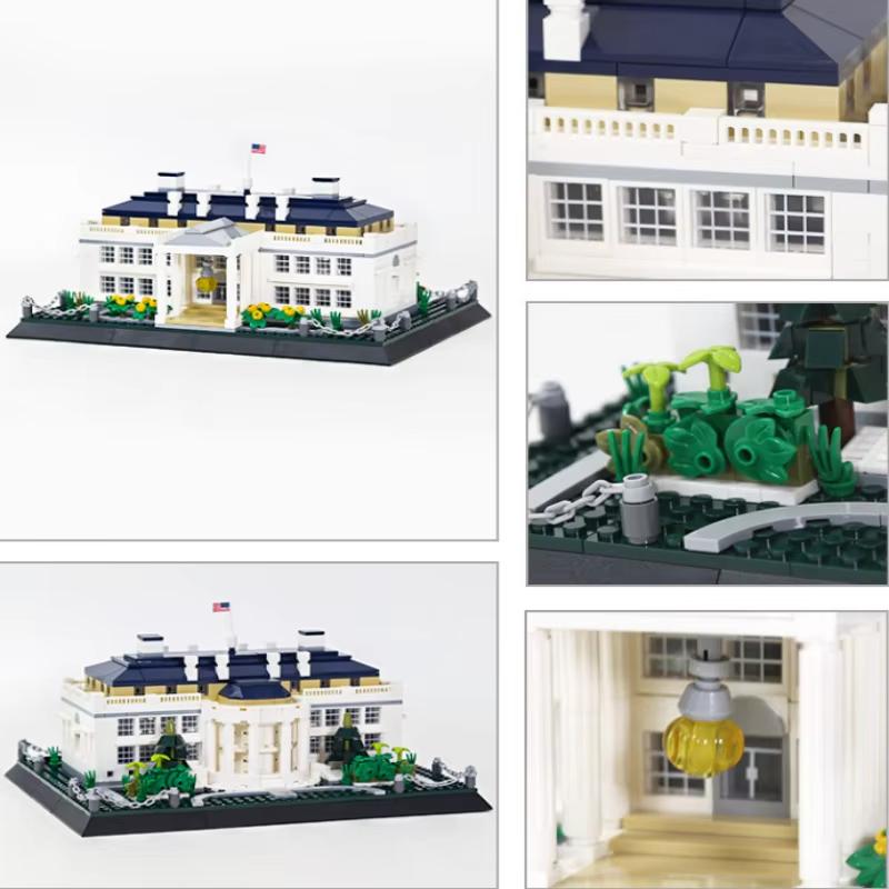 894pcs US Capital Architecture Model Building Blocks NO.4214 Educational Historical World Famous Landmark Gift for Teenagers