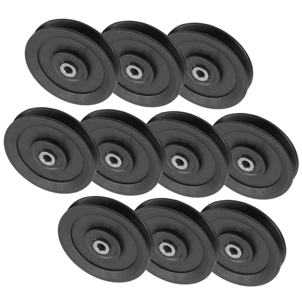 10 Stück 115mm Nylon Fitness Lagerrolle Heimstudio Zubehör Übung Krafttraining Zubehör