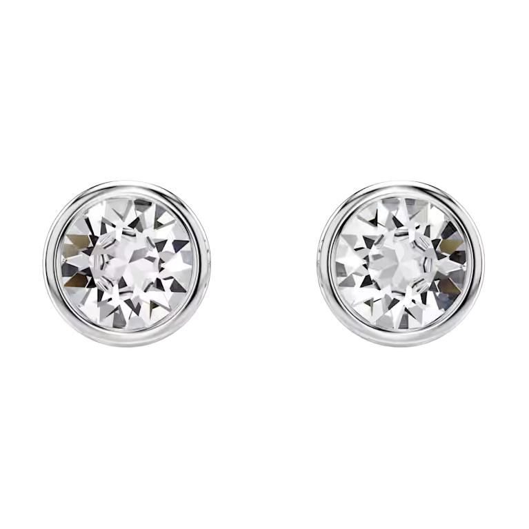 

Swarovski Imber Single Round Crystal Stud Earrings Women earrings Silver 5696073 Box (Random Color)