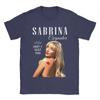 Sabrina Carpenter TShirt Summer  Pure Cotton T Shirts For Couple Leisure Design Tshirt ShortSleeved Vintage Tops